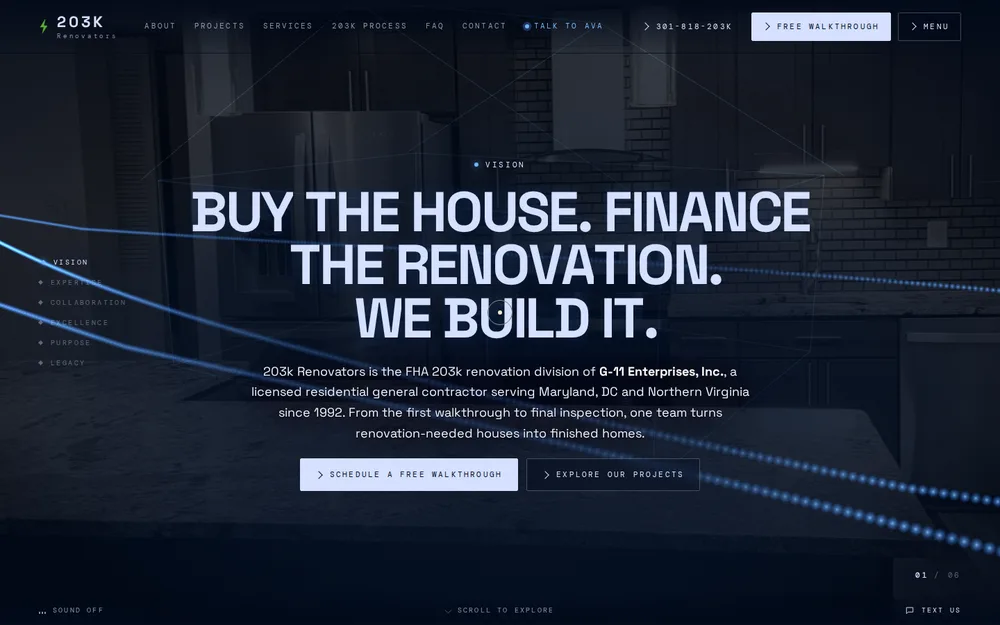 203k Renovators contractor website