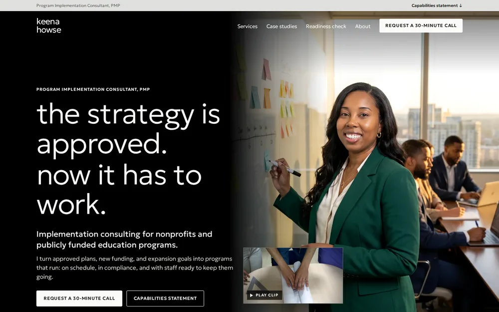 Keena Howse consulting website